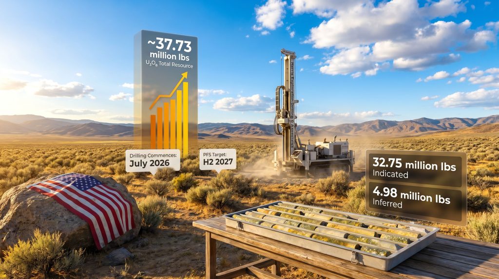 Eagle investigative drilling at Oregon uranium site rig