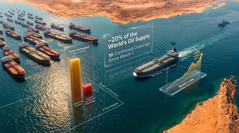 tankers crossing the Strait of Hormuz infographic