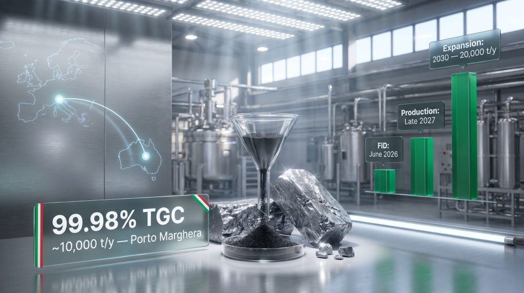 International Graphite Alkeemia graphite processing hub in Europe