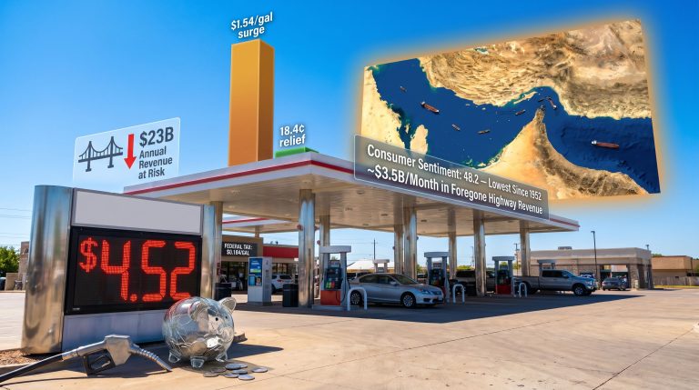 Trump federal gas tax holiday impact graphic