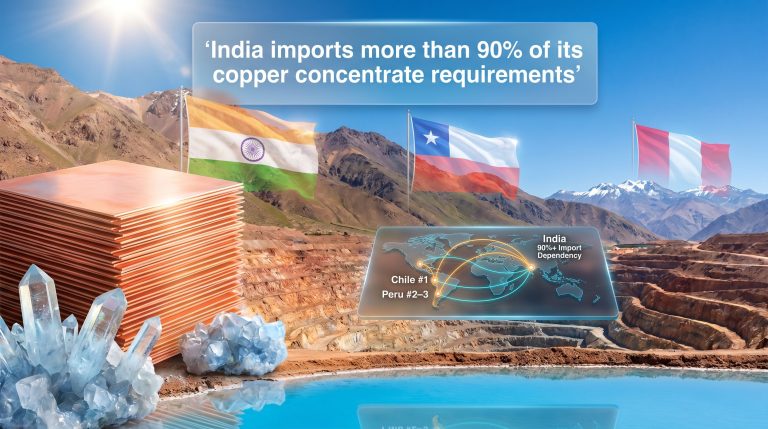 India mining in Chile and Peru copper imports