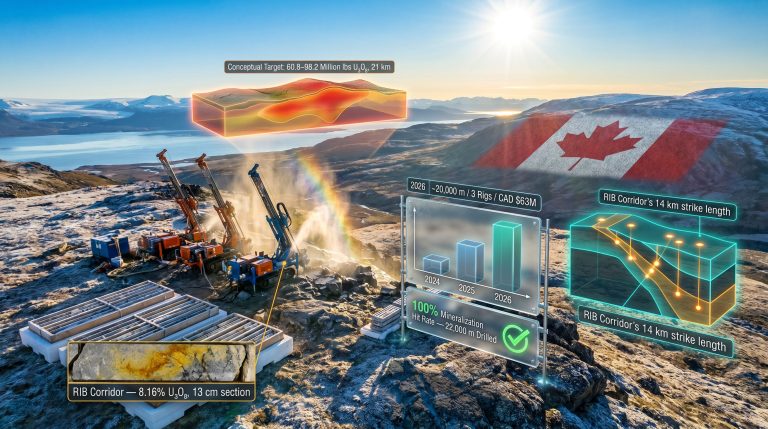 ATHA Energy Angilak uranium project drilling program infographic