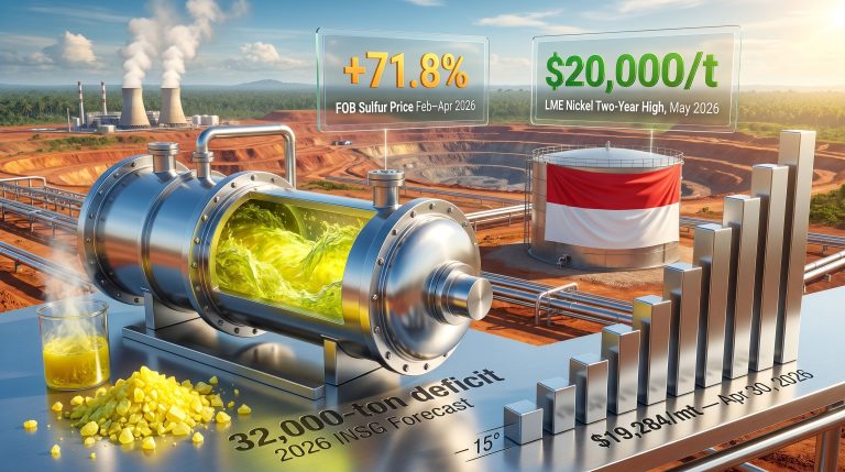 sulfur squeeze in Indonesian nickel sector infographic