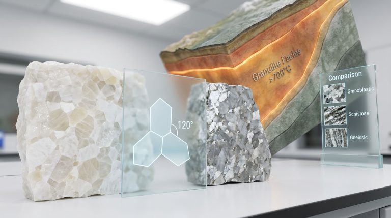 granoblastic texture in metamorphic rocks display