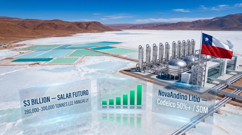 Codelco and SQM lithium project in Chile site