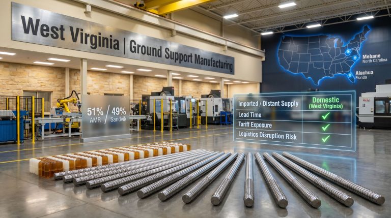 Sandvik local manufacturing in the U.S. facility floor