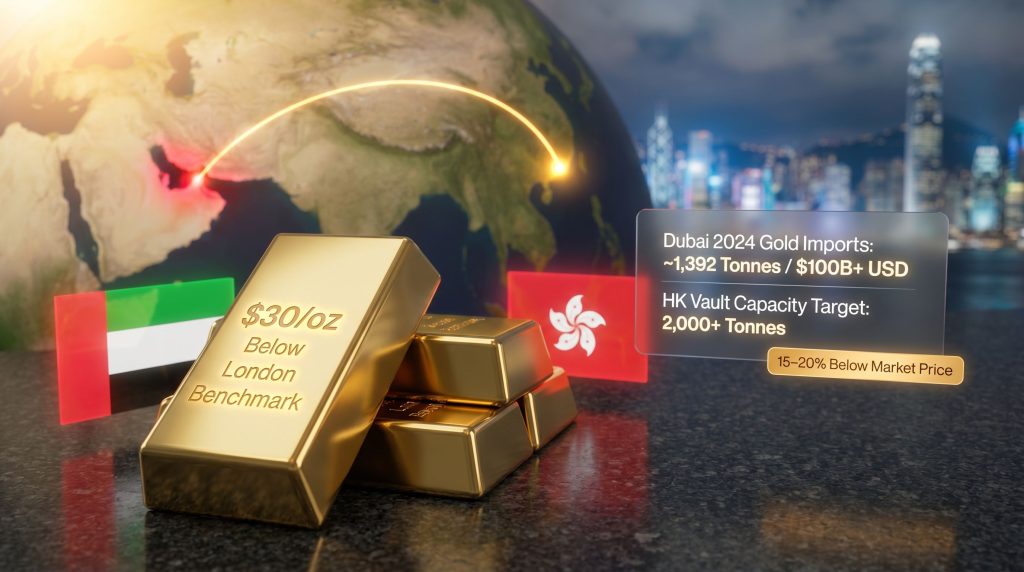 Hong Kong gold imports from Dubai amid US-Iran war illustration