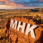 Metal Hawk Ltd-MHK-Thylacine prospect sign above red cliffs