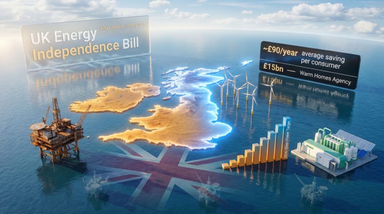 UK Energy Independence Bill clean power transition map