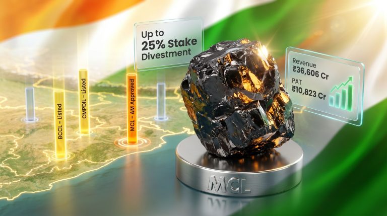 Mahanadi Coalfields IPO stake divestment graphic