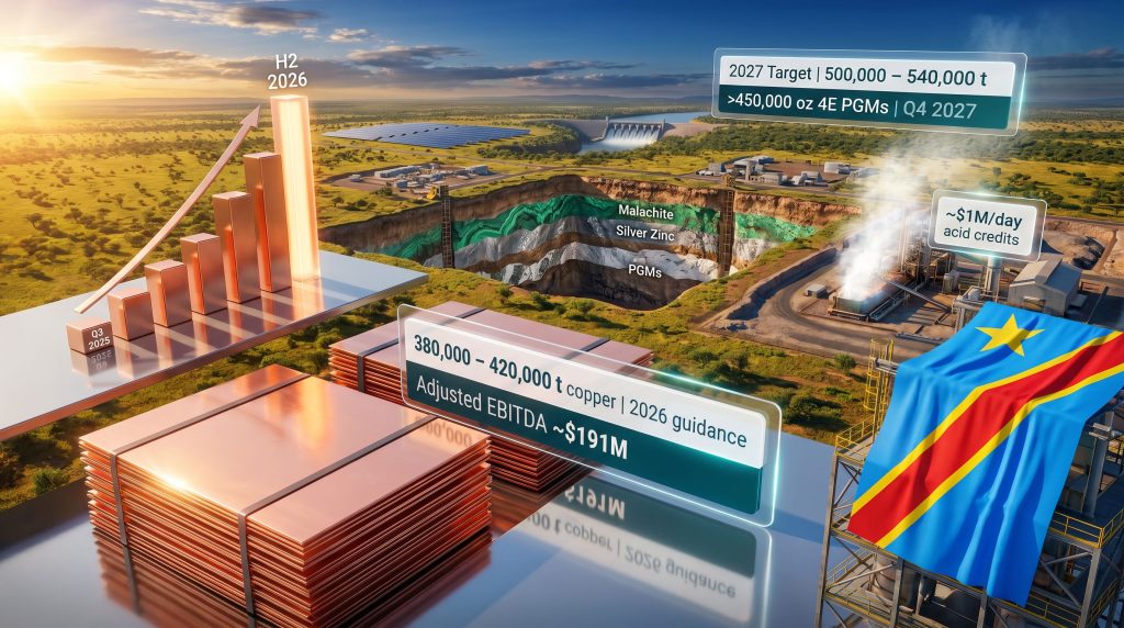 Ivanhoe Mines financial results and operational progress infographic