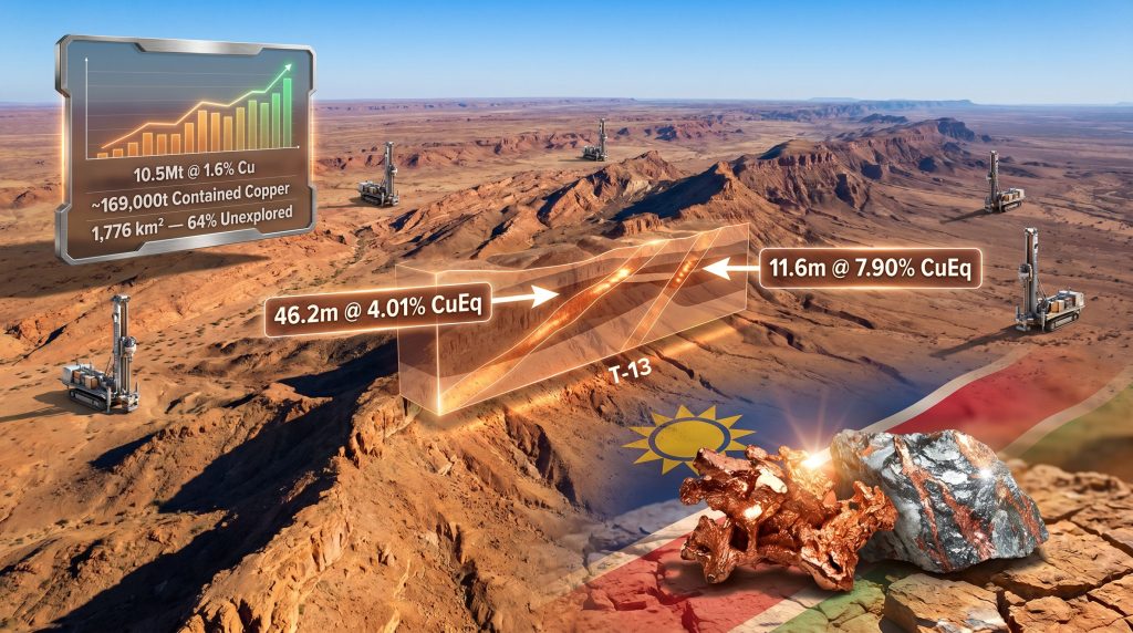 Midas Minerals Otavi Copper Project in Namibia infographic