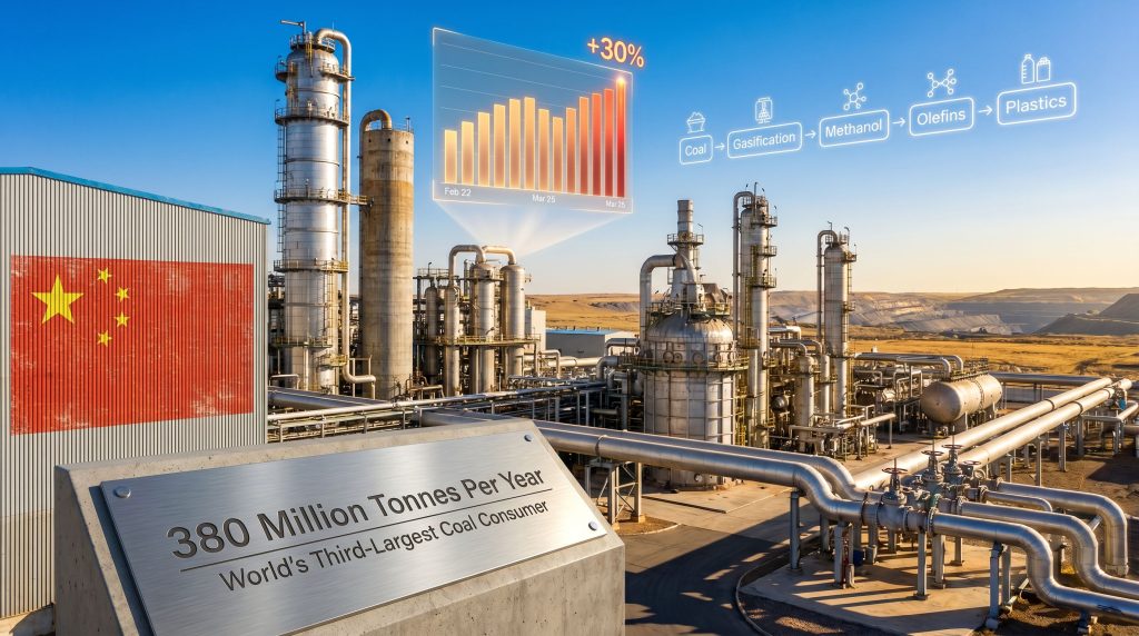 China coal-to-chemicals industry growth infographic plant