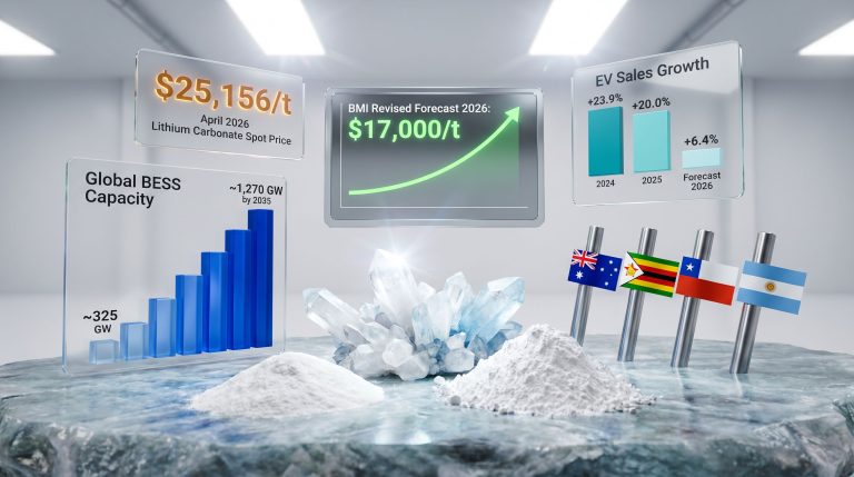 BMI revises lithium price forecast upwards infographic
