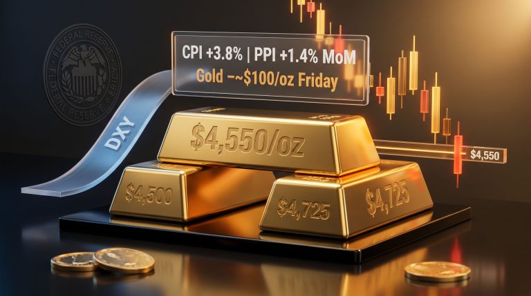 gold falls toward 4550 as fed-cut hopes fade