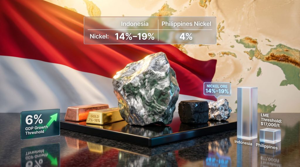 Indonesia delays higher mineral royalties and export duties infographic