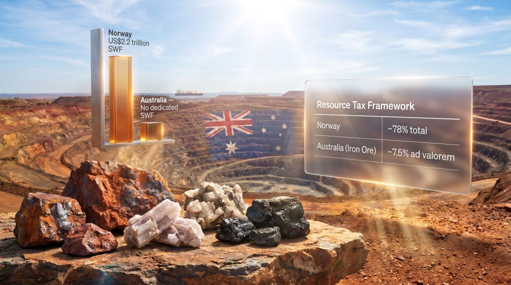 Australia resource tax reform mining comparison infographic