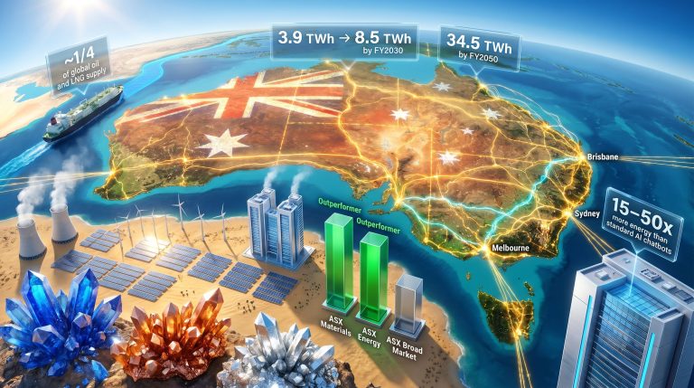 AI energy demand and energy security in Australia map