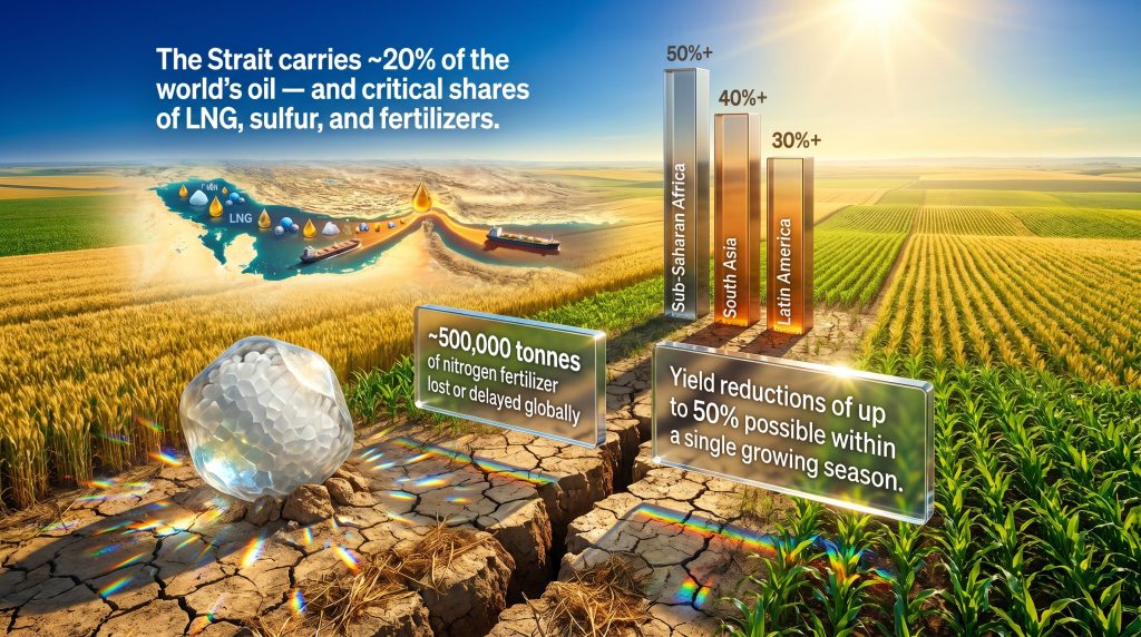 fertilizer shock and global food crisis infographic