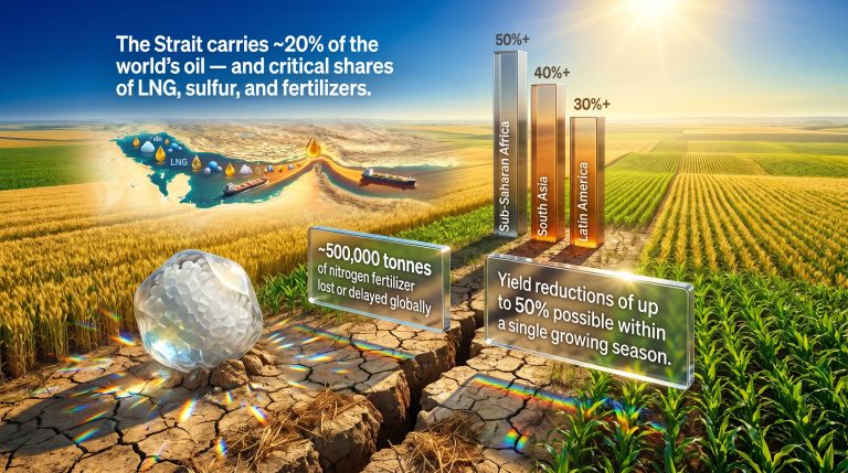 fertilizer shock and global food crisis infographic