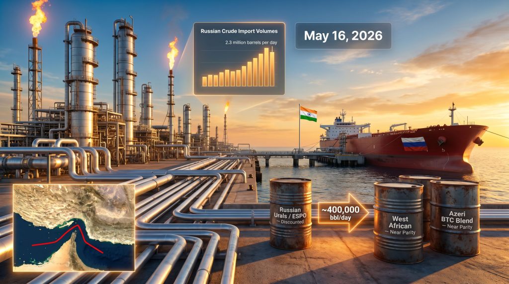 India Russian oil imports waiver refinery tanker graphic