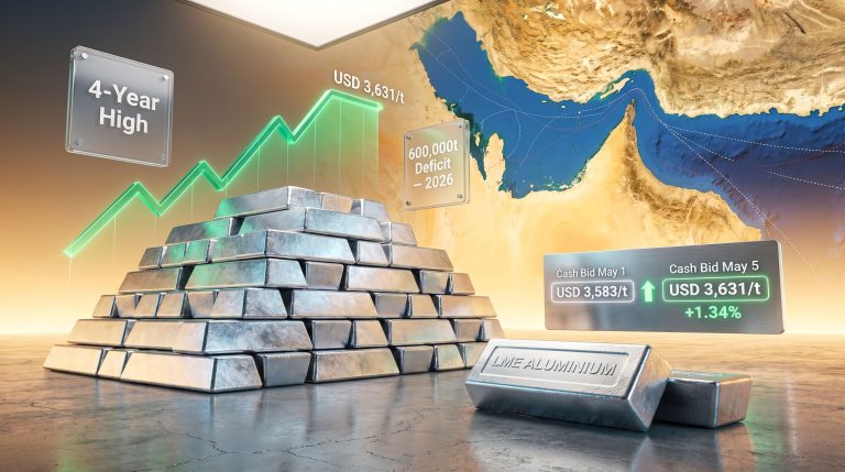 LME aluminium price above $3,600 on supply fears chart