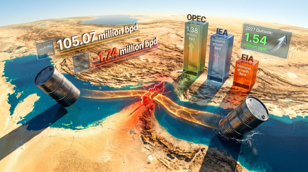 OPEC cuts global oil demand growth forecast graphic