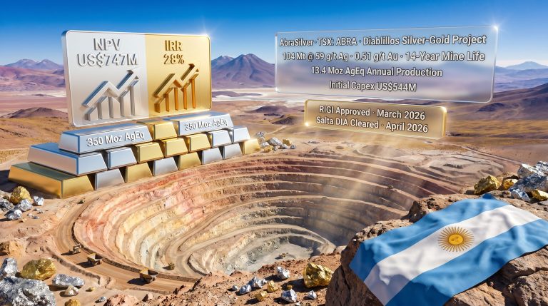 AbraSilver Diablillos silver-gold project in Argentina mine infographic