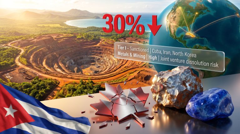 Sherritt Cuba mining venture sanctions impact illustration