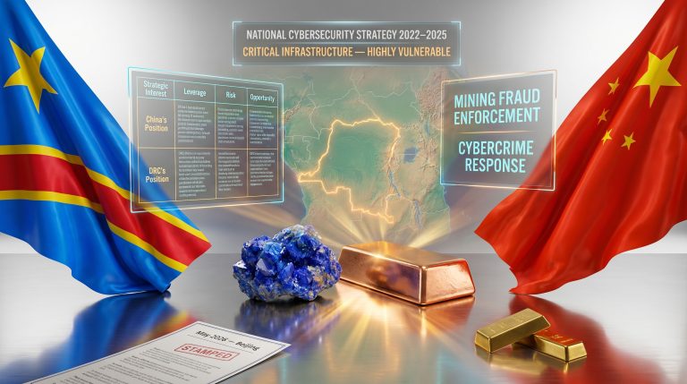 DRC China police cooperation agreement mining fraud and cybercrime illustration