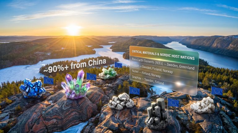 Scandinavia critical materials potential infographic landscape