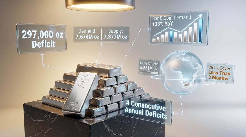 investment demand for platinum surges amid deficit