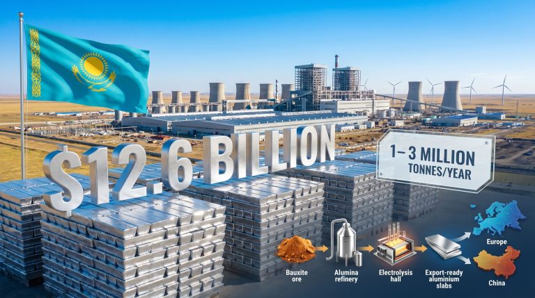 East Hope Group investment in Kazakhstan aluminium industry infographic