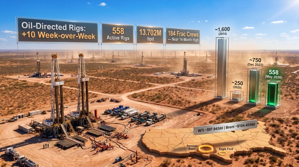 US drilling rig count infographic overview