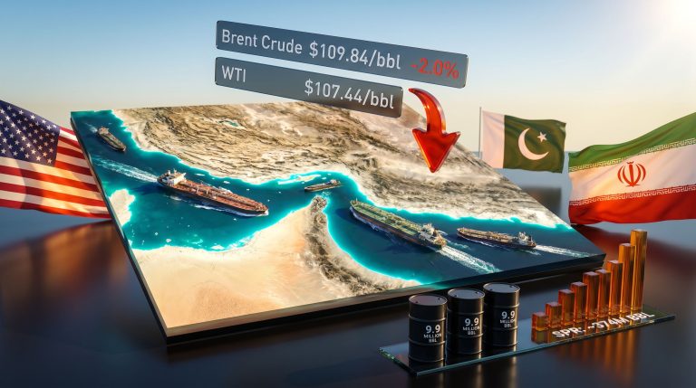 oil falls as Trump pauses attack on Iran map illustration