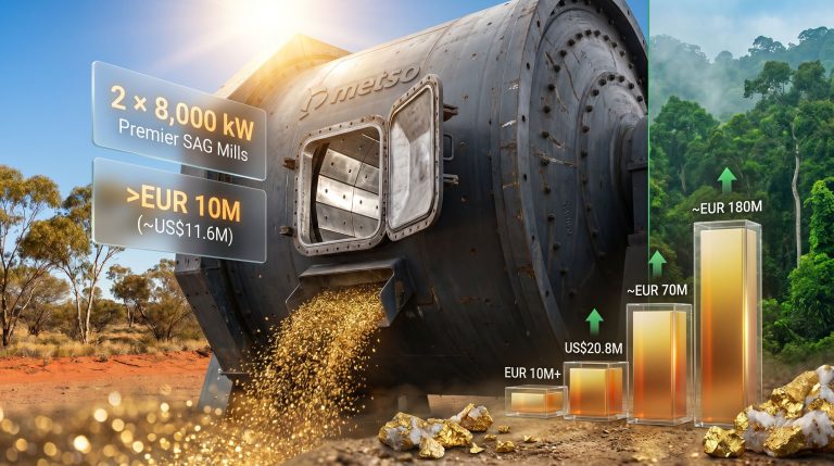 Metso wins Emerald mill orders infographic