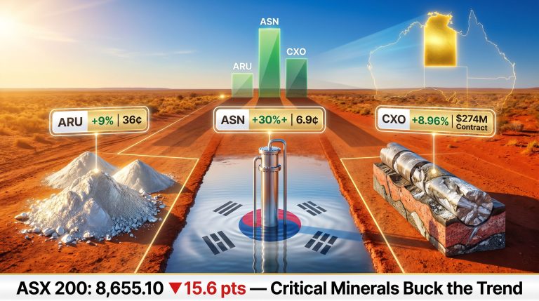 Wednesday’s HotCopper trends Arafura Anson Core Lithium chart