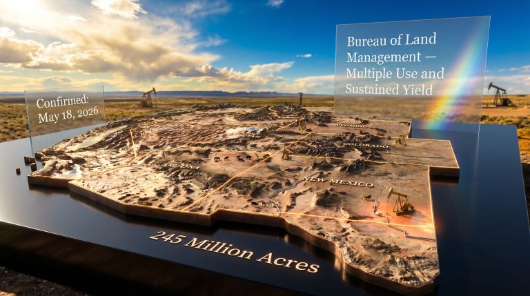 Steve Pearce BLM director confirmation map display