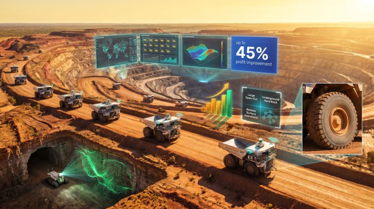 smart mining benefits and challenges infographic