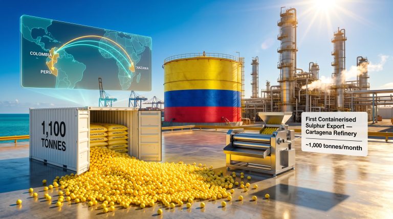Ecopetrol first sulphur export from Cartagena refinery