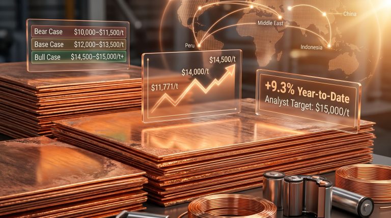 copper price nears record on China demand and supply worries chart