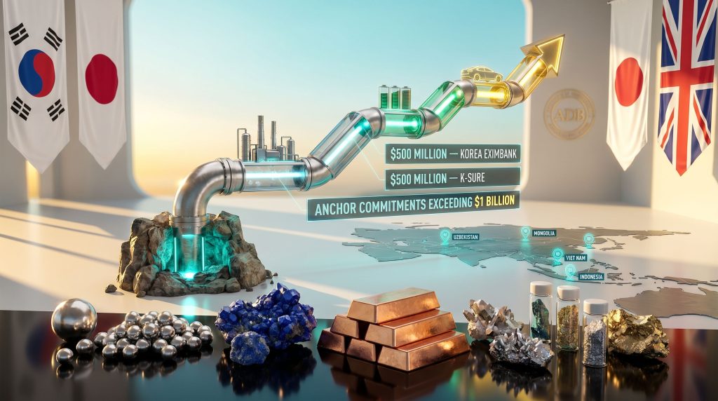 Asian Development Bank critical mineral supply chain finance scheme visual