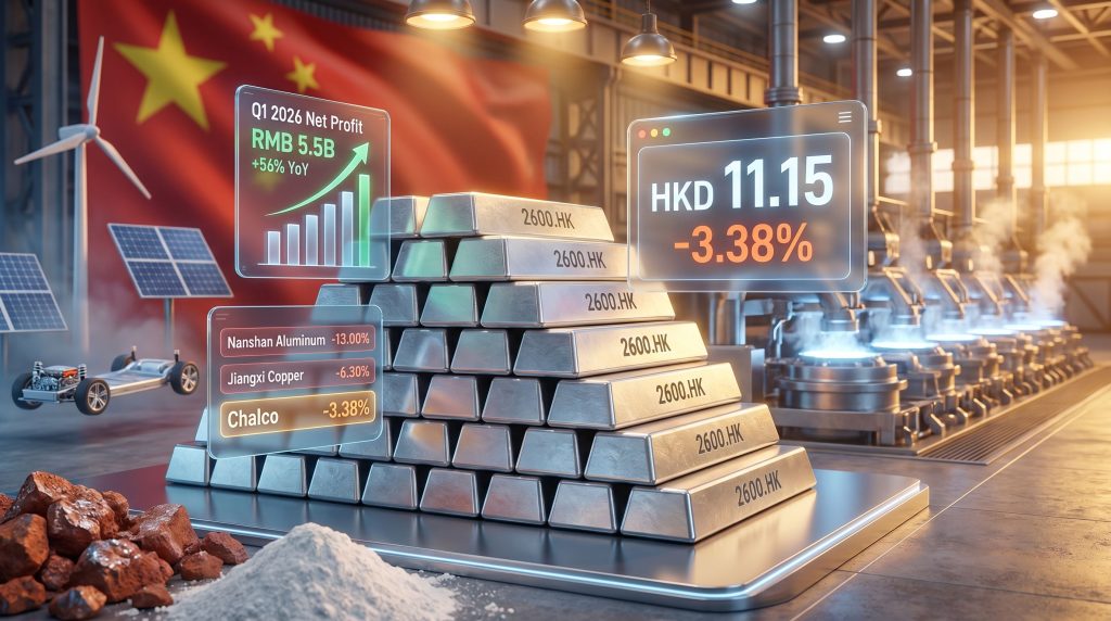 Chalco shares fall amid pressure on aluminium prices
