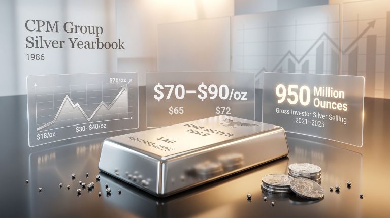 CPM Group silver yearbook price forecast infographic