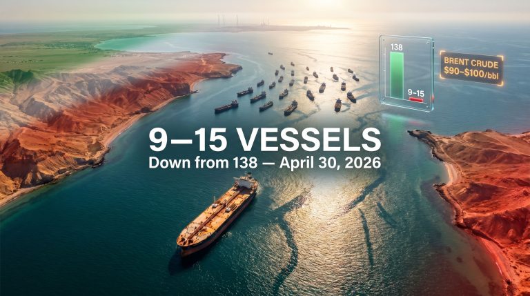 Strait of Hormuz shipping disruption vessel traffic collapse