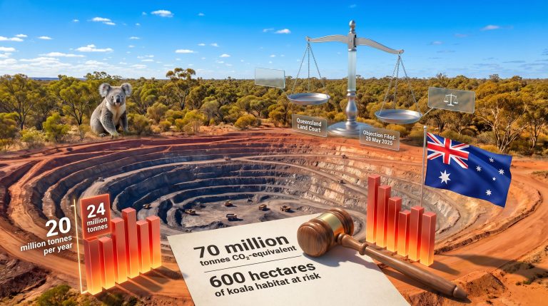 Australian activists challenge Glencore coal expansion case visuals