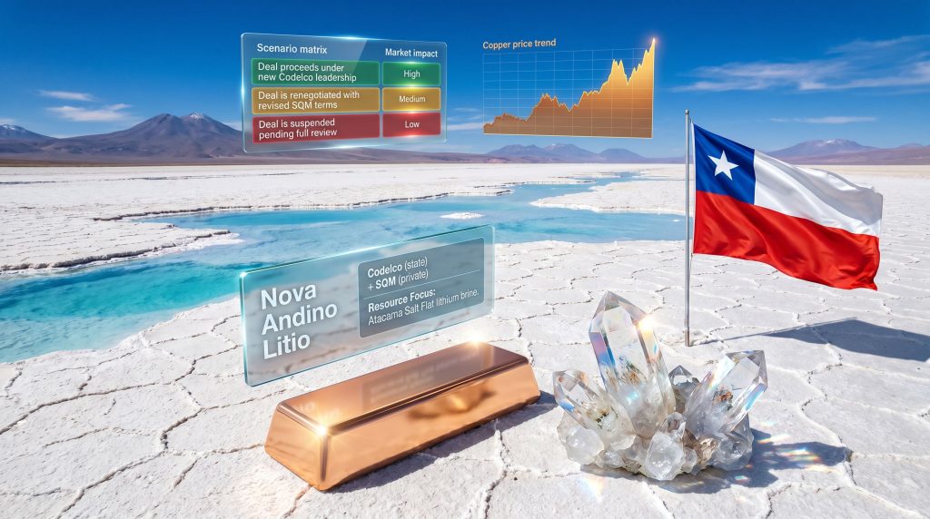 Codelco chair resignation and lithium post Chile salt flat scene
