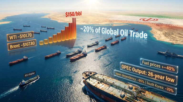 Hormuz crisis escalation disrupts global oil trade