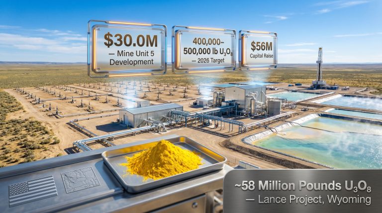 Peninsula Lance uranium project funding package infographic