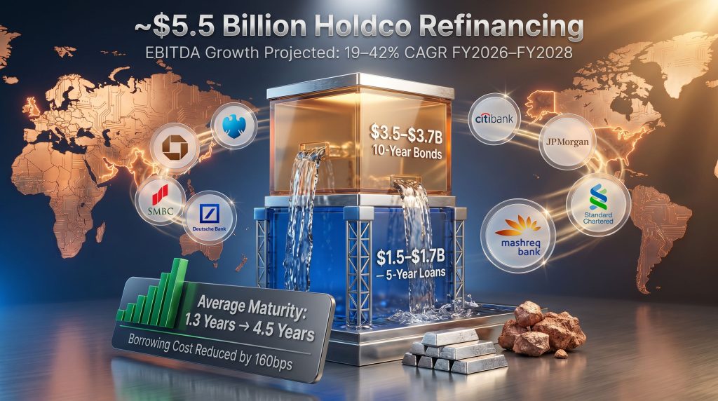 Vedanta Resources holdco debt restructuring infographic